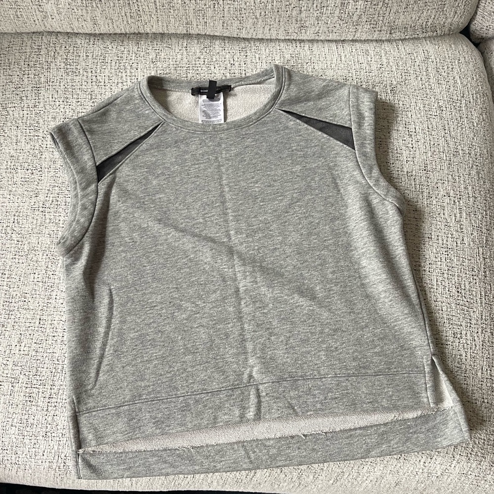 BCBGMAXAZRIA Sleeveless Crewneck Top
